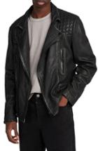 Men's Allsaints Cargo Biker Slim Fit Leather Jacket