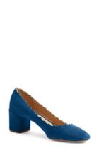 Women's Chloe 'lauren' Scalloped Pump Us / 38eu - Blue