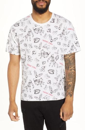 Men's The Kooples Horror Show Graphic T-shirt - White