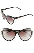 Women's Ted Baker London 57mm Cat Eye Sunglasses - Olive Tortoise