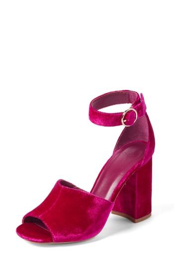 Women's Joie Lahoma Block Heel Sandal .5us / 36.5eu - Red