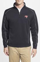 Men's Cutter & Buck Tampa Bay Buccaneers - Edge Drytec Moisture Wicking Half Zip Pullover