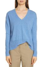 Women's Nordstrom Signature Cable Mix Asymmetrical Cashmere Sweater