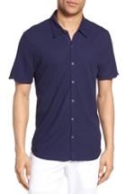 Men's Zachary Prell Palmetto Pima Cotton Shirt, Size - Blue