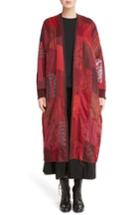 Women's Y's By Yohji Yamamoto K Collarless Patchwork Coat