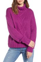 Women's Noisy May Kira Turtleneck Sweater - Grey
