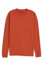 Men's Patagonia Long Sleeve Logo T-shirt, Size - Red