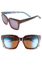 Women's Lilly Pulitzer Celine 54mm Polarized Square Sunglasses -