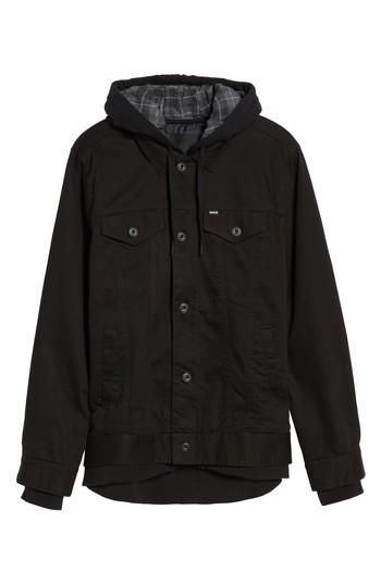 Men's Hurley Mac Trucker 3.0 Hooded Jacket - Black