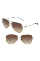 Women's Tiffany 59mm Metal Aviator Sunglasses - Pale Gold Gradient