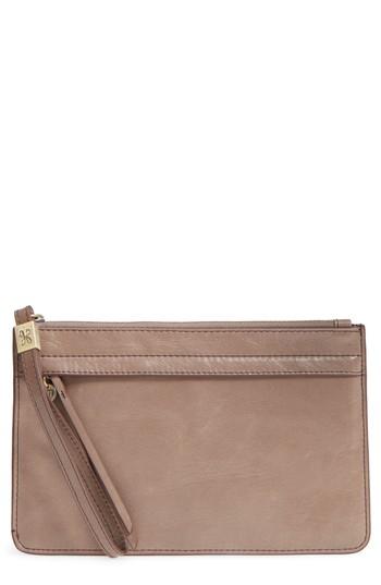 Women's Hobo Dawn Leather Wristlet - Grey