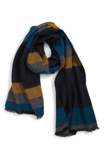 Men's Ted Baker London Striped Scarf, Size - Yellow