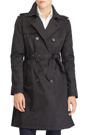 Women's Lauren Ralph Lauren Double Breasted Trench Coat