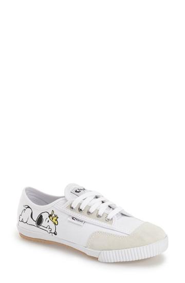 Women's Feiyue. 'fe Lo - Peanuts' Canvas Sneaker M - White