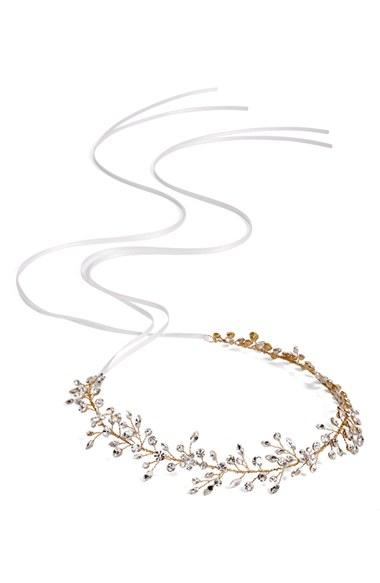 Brides & Hairpins Bianca Crystal Halo & Sash