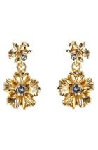 Women's Oscar De La Renta Crystal Bouquet Drop Earrings