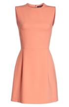 Women's French Connection 'sundae' Stretch Minidress - Coral