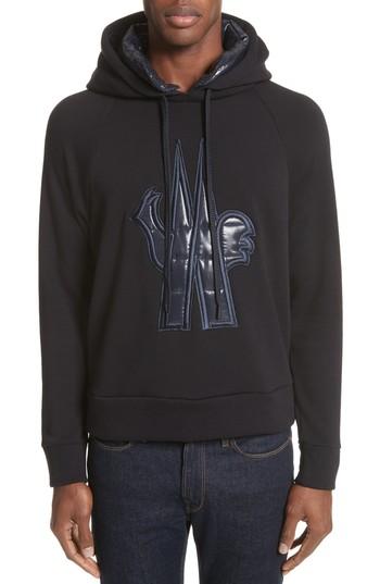 Men's Moncler Grenoble Logo Patch Hooded Sweatshirt