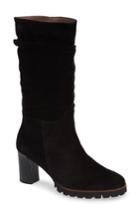 Women's Wonders Slouchy Block Heel Boot Us / 35eu - Black