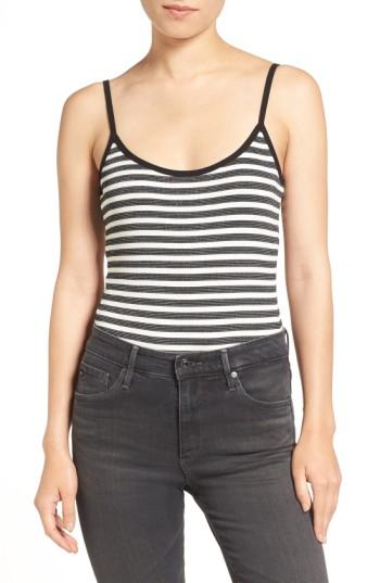 Women's Paige Kinsley Stripe Bodysuit - Black