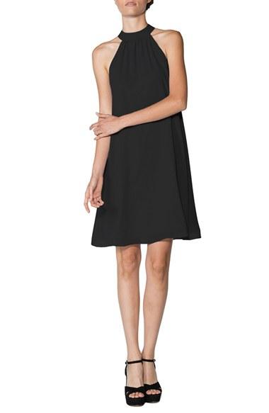 Women's Ceremony By Joanna August Halter Style Chiffon Shift Dress