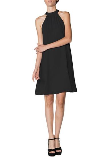Women's Ceremony By Joanna August Halter Style Chiffon Shift Dress