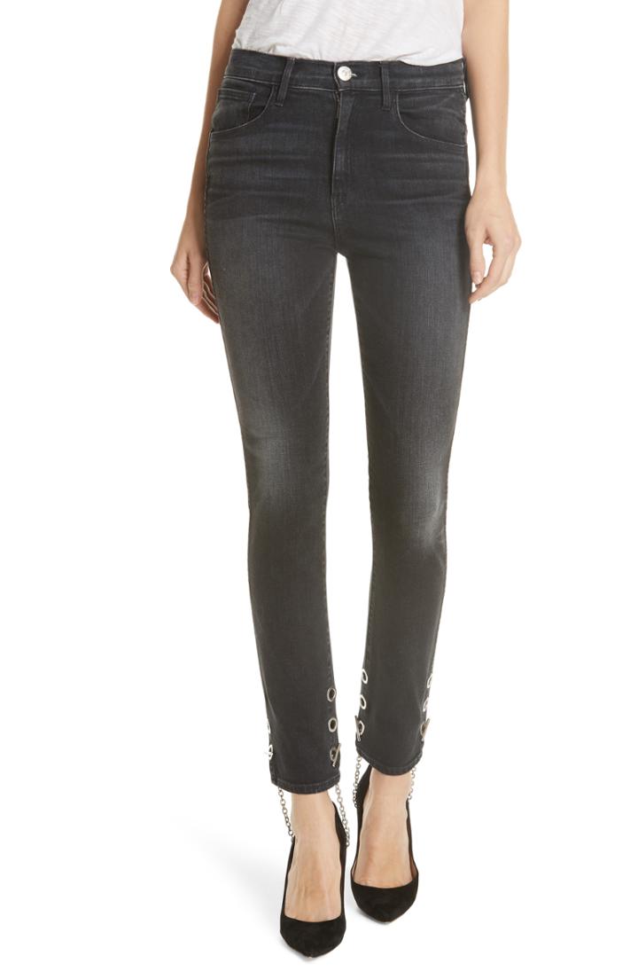 Women's 3x1 Nyc Bijou Chain Stirrup Ankle Skinny Jeans