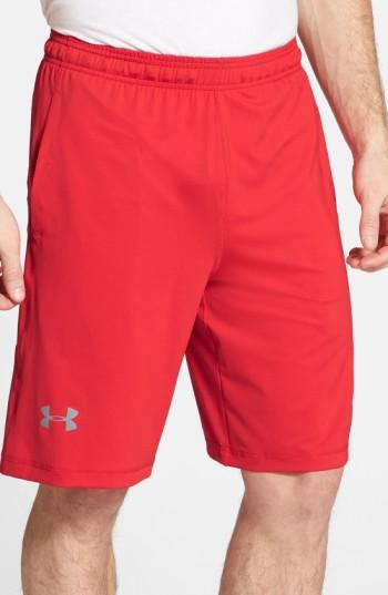 Men's Under Armour 'raid' Heatgear Loose-fit Athletic Shorts, Size - Red