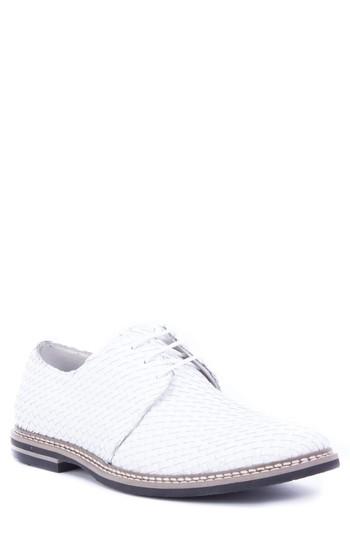 Men's Zanzara Cassatt Basketweave Derby M - White