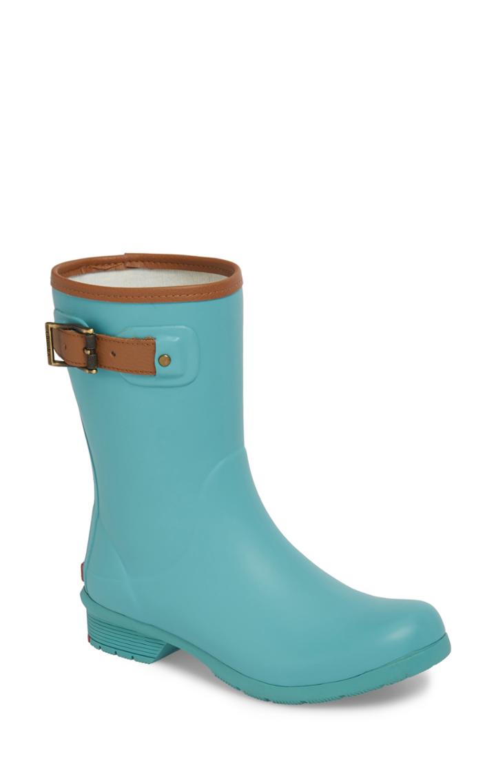 Women's Chooka City Solid Mid Height Waterproof Rain Boot M - Blue