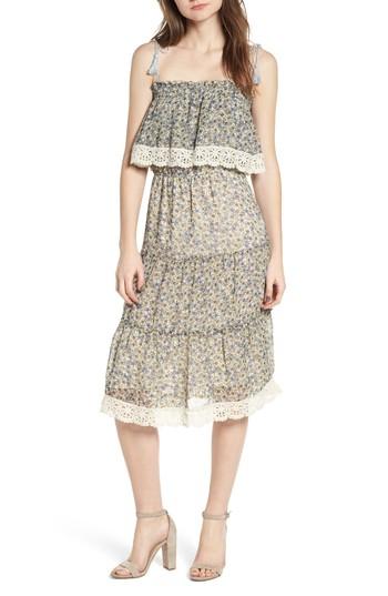 Women's Cupcakes And Cashmere Deda Popover Dress, Size - Ivory