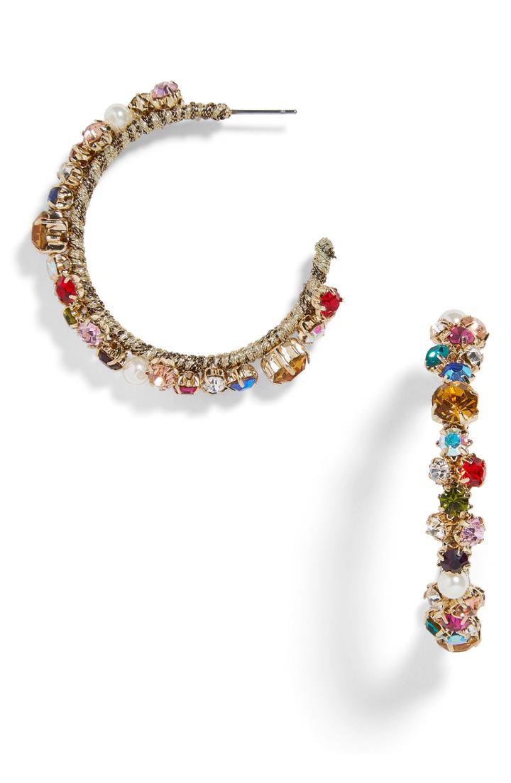 Women's Baublebar X Micaela Erlanger After The Party Hoop Earrings