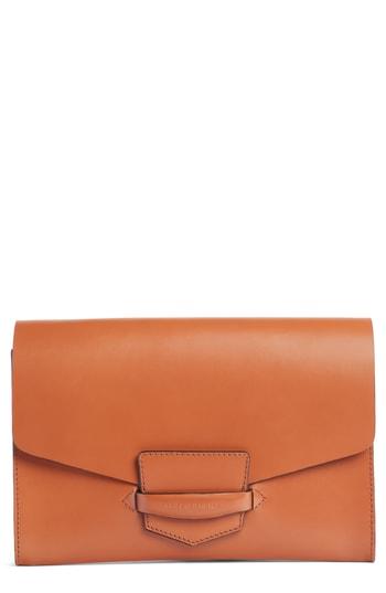 Dries Van Noten Leather Envelope Clutch -