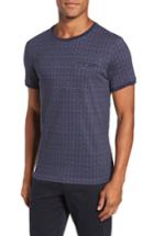 Men's Ted Baker London Hillman Print Pocket T-shirt (l) - Blue