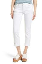 Women's Wit & Wisdom Flex-ellent Cuffed Boyfriend Jeans - White