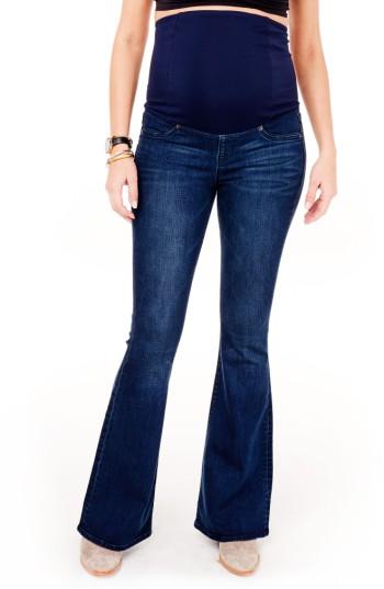 Women's Ingrid & Isabel Gracie Flare Maternity Jeans - Blue