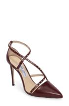 Women's Jimmy Choo Tiff Pointy Toe Pump .5us / 35.5eu - Burgundy