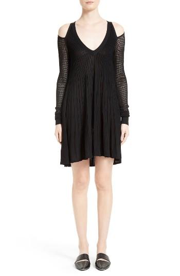 Women's Opening Ceremony Mesh Sleeve Babydoll Dress