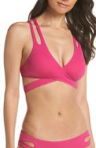 Women's Becca Color Code Wrap Bikini Top - Pink