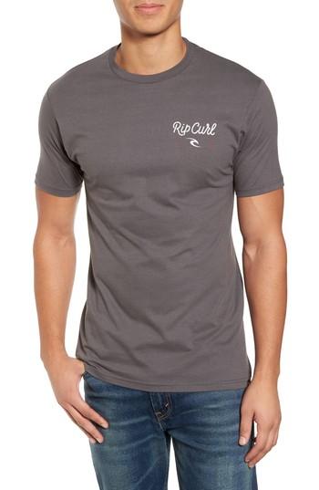 Men's Rip Curl Second Hand Graphic T-shirt - Grey