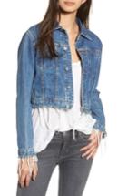 Women's Hudson Jeans Garrison Crop Denim Jacket - Blue