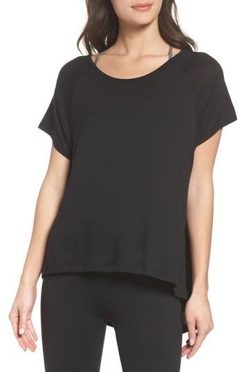 Women's Beyond Yoga Slink Out Loud High/low Tee - Black