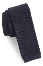 Men's Ted Baker London Birdseye Knit Silk Skinny Tie, Size - Pink