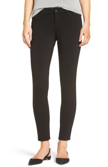 Women's Kut From The Kloth Donna Ponte Knit Skinny Jeans - Black