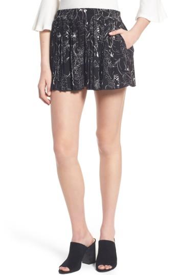 Women's Leith High Waist Pleat Shorts - Black
