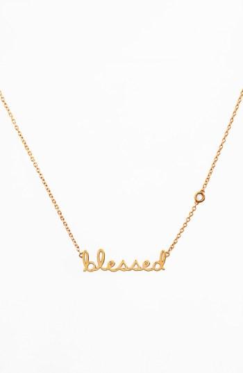 Women's Shy By Sydney Evan 'blessed' Necklace