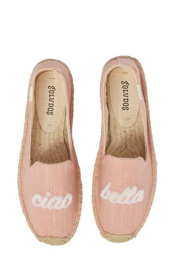 Women's Soludos Ciao Bella Espadrille Flat M - Pink