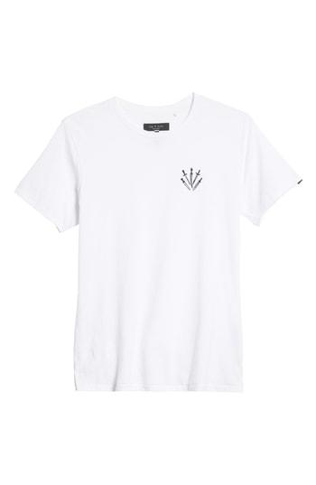 Men's Rag & Bone Dagger Embroidered T-shirt - White