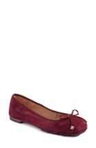Women's Tory Burch Laila Driver Ballet Flat M - Burgundy