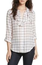 Women's Joie Fara Plaid Top - White
